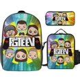 FGTeeV Game Backpacks 3pcs Set Laptop Bag Travel Hiking Camping Casual ...