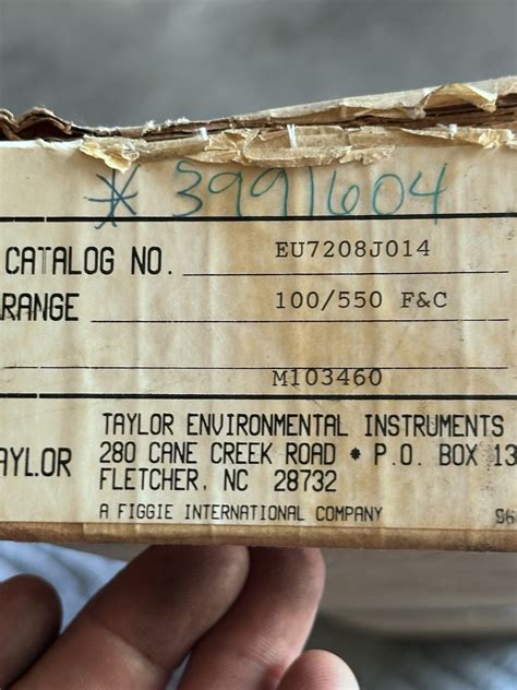 Taylor EU7208J014 Bimetal Thermometer 100–550°F | Industrial Gauge