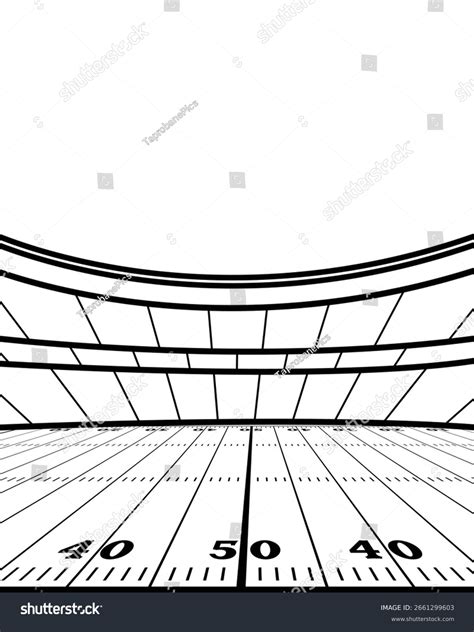 Black and white football field: Más de 32 mil ilustraciones y dibujos ...