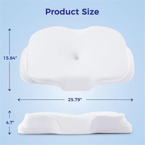 Cervical Neck Pillow for Pain Relief, Ergonomic Pillow for Sleeping ...