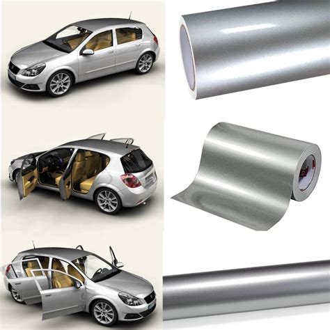 Vinylzone Grey Glossy Vinyl Wrap Sheet for Car & Bike Self Adhesive ...