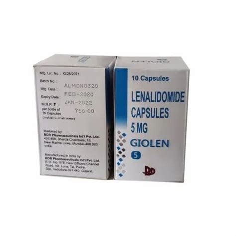 Lenalidomide Capsules 25mg Lenome at ₹ 3045/bottle | Lenalidomide ...