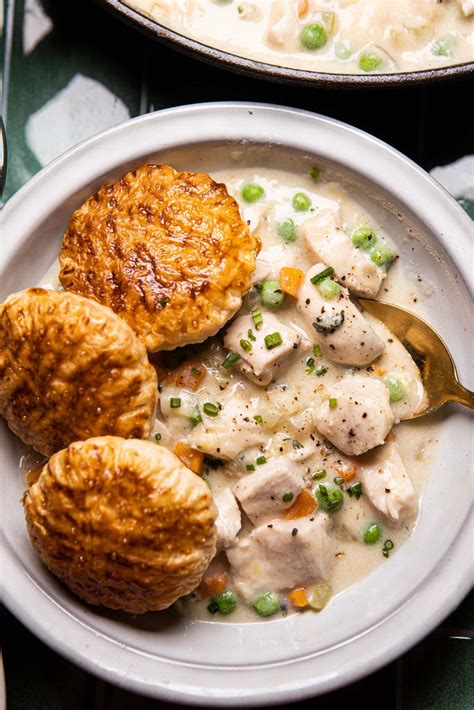 Deconstructed Chicken Pot Pie With Puff Pastry - Absolute Foodie