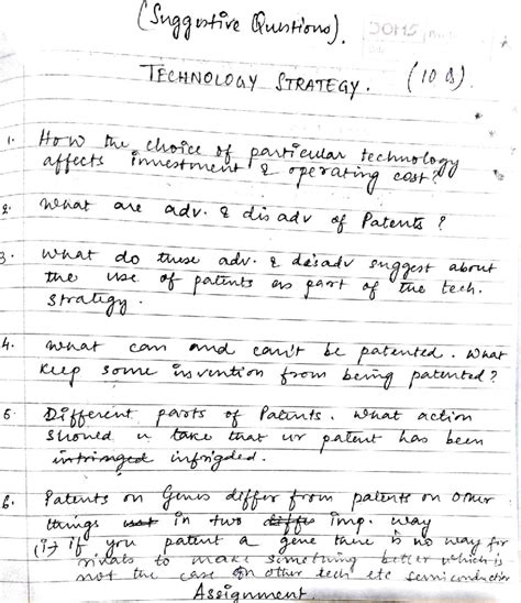 O1P Technology Strategy Assignment (10/8) - Studocu