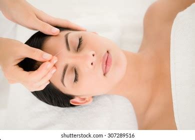Acupunture Woman In An Acupuncture Therapy PPT template 16 ...