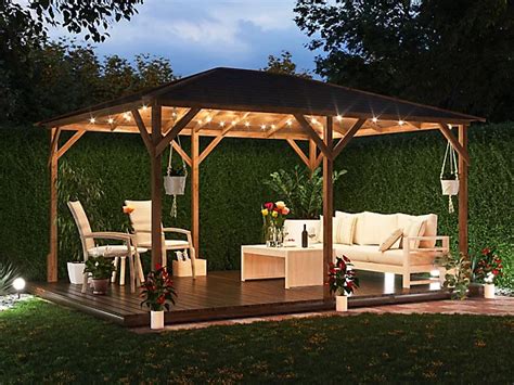 Dunster House Wooden Gazebo Utopia 430 4m x 3m Heavy Duty Garden ...