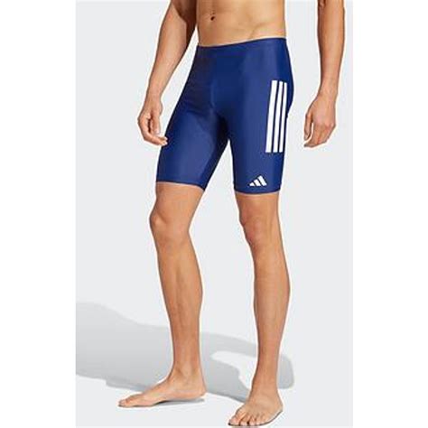 Adidas Mens 3 Stripe Jammer Swim Shorts - Navy/Dark Blue/White • Price