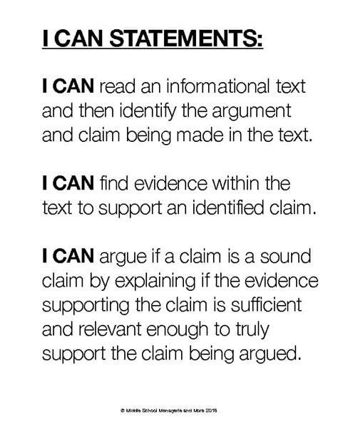 Argument & Claim Unit | RI.5.8 RI.6.8 RI.7.8 | CER Evidence & Reasoning