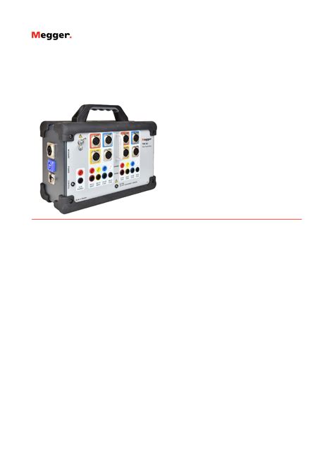 TSX 303 Automatic Switch Box: Testing Instrument Overview - Studocu