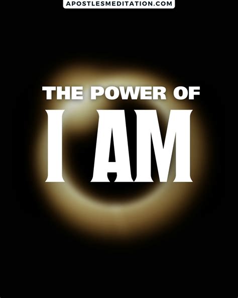 The Power of “I AM” – Apostle's Daily Meditations