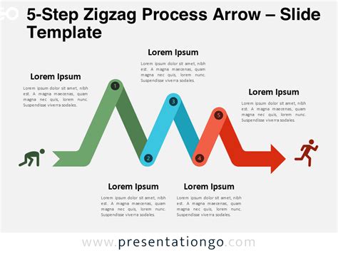 Isometric 5-Step Process for PowerPoint & Google Slides