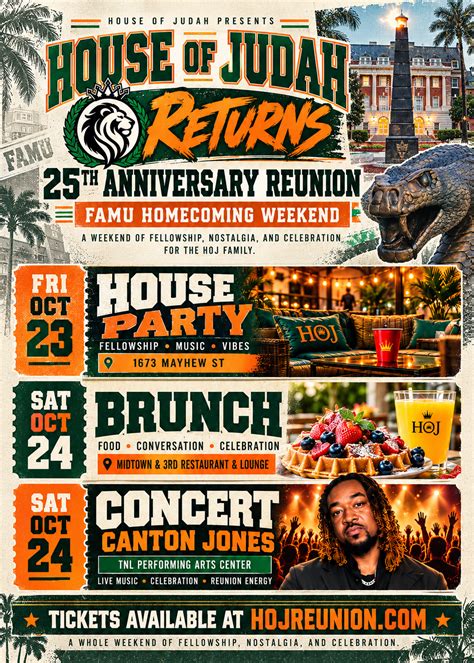 HOJ 25th AnniversaryFAMU Homecoming Experience, Tallahassee Night's ...