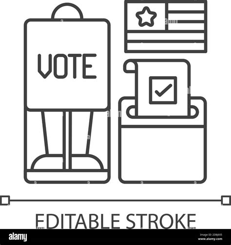 Poll station line Stock Vector Images - Alamy