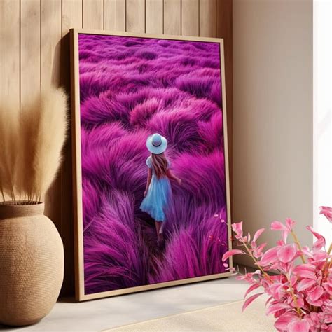 Girl In The Grass Field Surreal