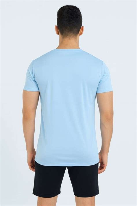 SwiftStyle Printed Men Round Neck Black, Light Blue T-Shirt - Buy ...