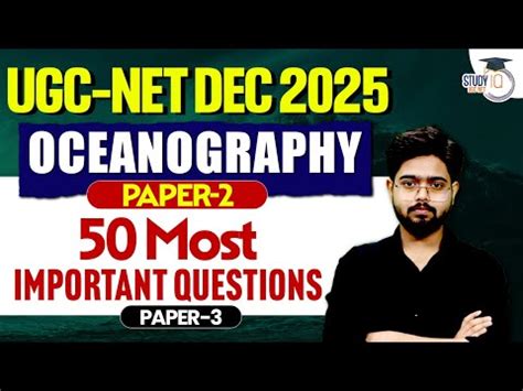51 Most important Questions - Oceanography (UGC-NET DEC 2025 Paper-2 ...