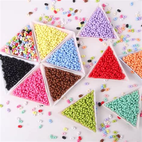 BBB 325 (m) Red Peanut Shiny Bead ( 1 pc ) UV Plated Acrylic ( 4*6 mm ...