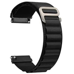 AONES 22mm Alpine Nylon Loop Watch Strap Compatible for Boat Lunar ...