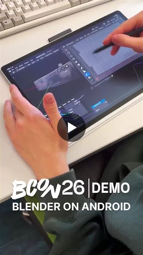 Blender showed a demo of its Android version. For factories this is ...