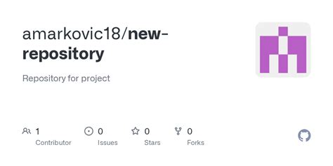 GitHub - amarkovic18/new-repository: Repository for project