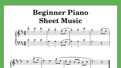 Unlocking the Language of Music: A Comprehensive Piano Sheet Music Tutorial