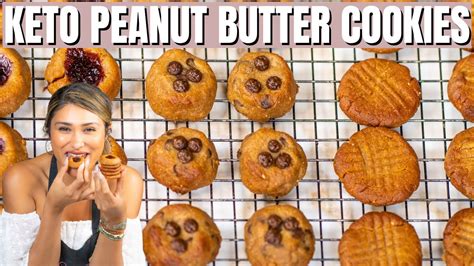 Keto peanut butter cookies! How to make 3 ingredient keto PB cookies recipe