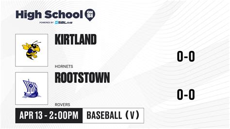Kirtland vs Rootstown Baseball - Apr 13, 2026 - High School On SI
