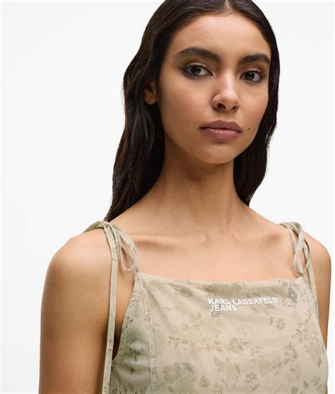 Floral mesh maxi dress | Floral All Over Print | Women | KARL LAGERFELD