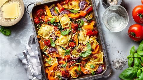 Sheet Pan Ravioli With Roasted Vegetables: Simple and Delicious - scrumdiddlyumptious