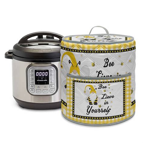 Bee Lieve Pressure Cooker Cover In Yourself Gnomes Sunflower Yellow ...