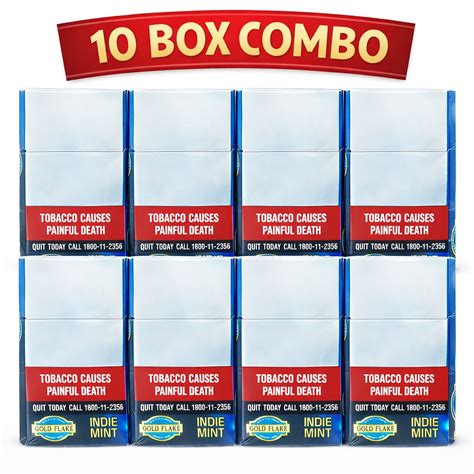 Gold Flake Indimint 10 Pis Box And 10 Box Combo Pack