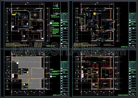 30. Download Full Interior CAD Set for 3-Bedroom Apartment (DWG Files)
