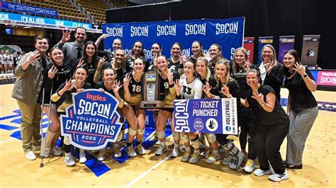 Volleyball Claims SoCon Tournament Championship for Third Season in a ...