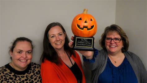 Chesterfield: Pumpkin carving contest, trio wins bragging rights