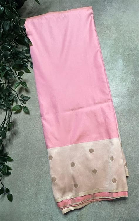 Peach soft semi silk saree – House of Raadhvi