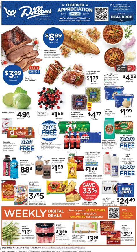 Dillons Dillons Weekly Ad from 03/11/2026 >> Flyer