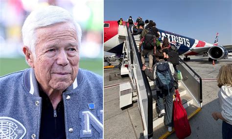 New England Patriots team plane used to evacuate Americans from Middle ...