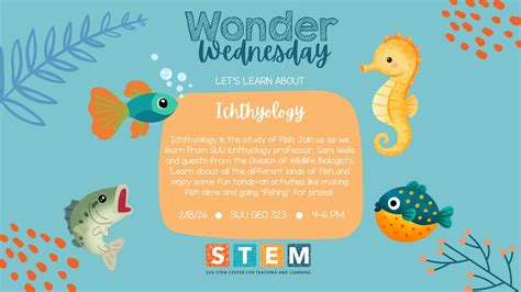 Wonder Wednesday: Ichthyology, 351 University Blvd. GEO 323, Cedar City ...