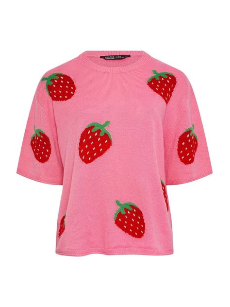 Buy Yours Curve Pink Limited Knitted Boxy Top from Next India