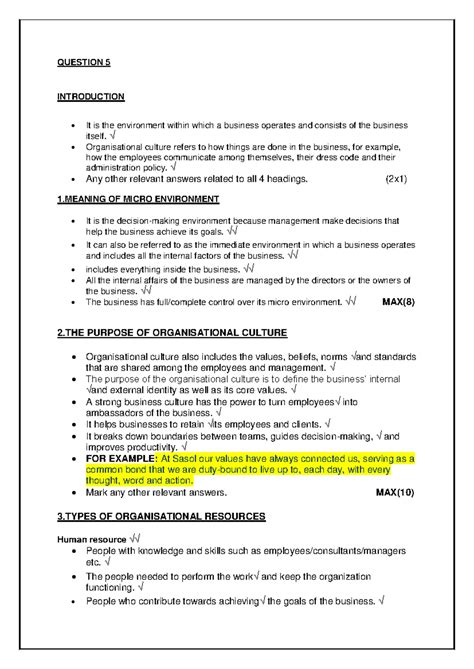 Organisational Culture & Micro Environment Analysis - Example Essay ...