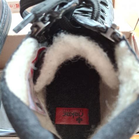Rieker Women's Winter Faux Leather Boots Size 41 7.5UK Fur-Lined Ankle ...