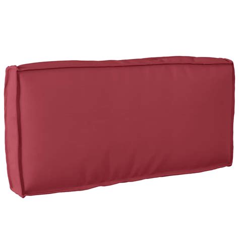 Coussin Bordeaux 80 x 40 x 12 cm Tissu Oxford | Leroy Merlin