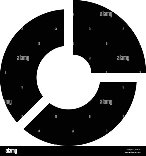 Pie chart divided sections Black and White Stock Photos & Images - Alamy