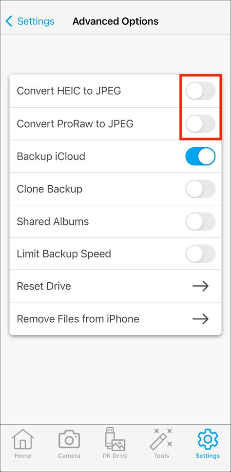 How to Enable or Disable Conversion to JPEG – Help Center