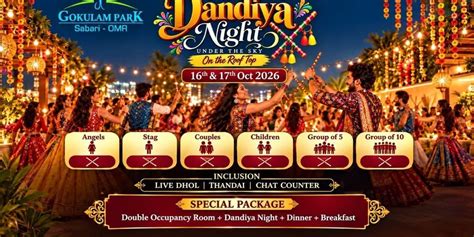 Dandiya Night - Under The Sky, Roof Garden - Gokulam Park Sabari ...