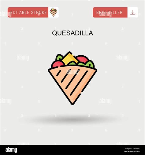 Traditional mexican chicken quesadilla Stock Vector Images - Alamy