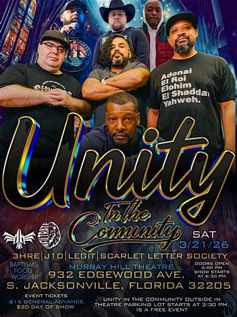 UNITY in the COMMUNITY at Murray Hill Theatre, Murray Hill Theatre ...