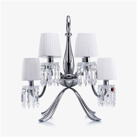 Zénith Nomade Chandelier Chrome (06L) & Lampshades S | Baccarat Kuwait