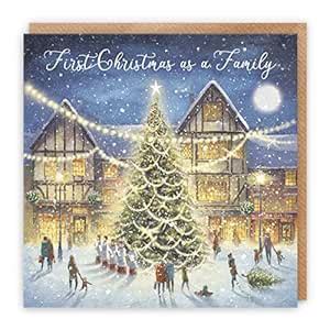 Hunts England - 1st Christmas As A Family Luxury Christmas Card ...