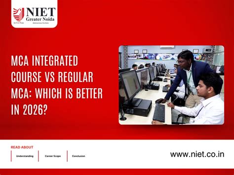 MCA Integrated Course vs Regular MCA: Which is Better in 2026? | NIET ...